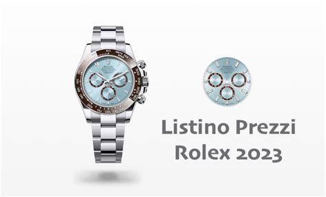 Listino Prezzi Rolex 2023: quanto costano 